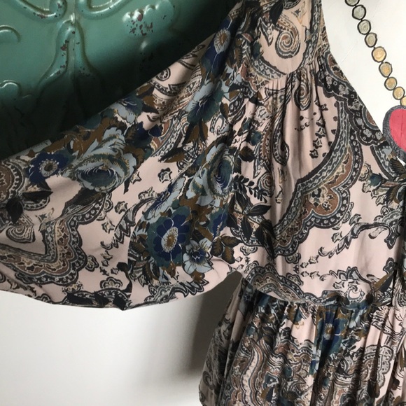 Free People lightweight floral print mini dress - Picture 3 of 6